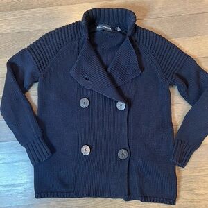 525 America Cardigan Sweater Double Breasted Navy Blue Sailor Buttons